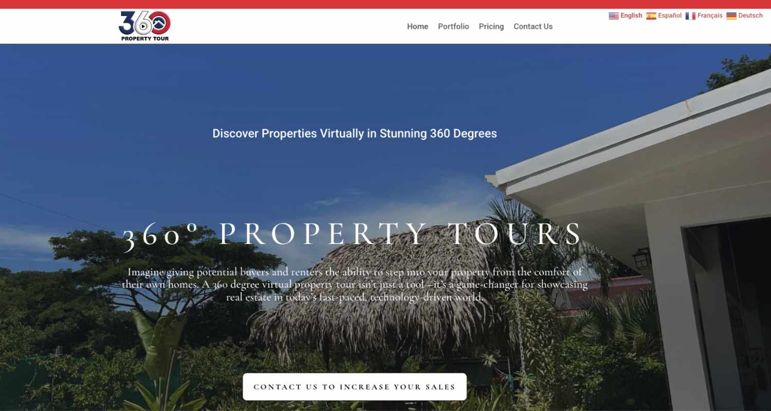 360 Property Tour Home Page